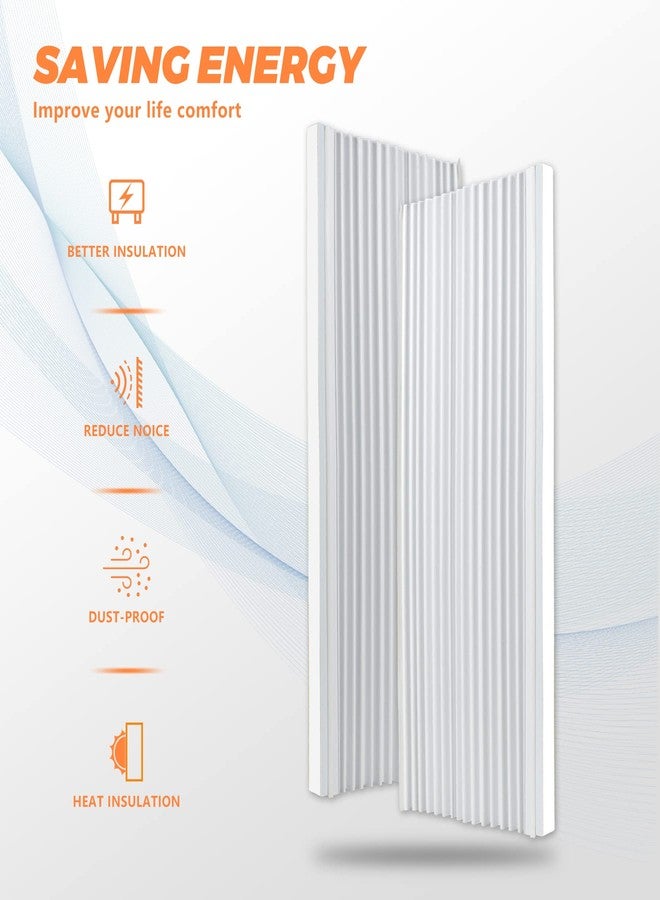 GCGOODS Window AC Side Panels with Double Layer, Insulation Window Air Conditioner Side Panel Kit, Ajustable Fits Up to 17 inch H x 10 inch W, 2 Pack - Image 5